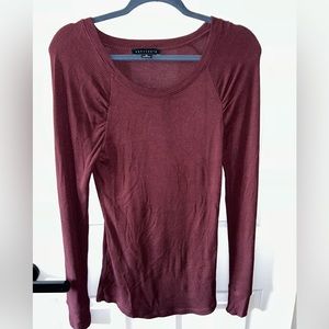 womens long sleeve shirt. Maroon/red color size medium.